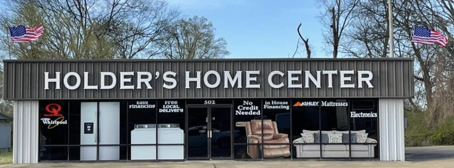 Exterior of Holder's Home Center in Booneville, Mississippi